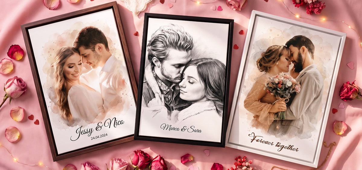 Personalisierte Valentinstagsgeschenke vom eigenen Foto