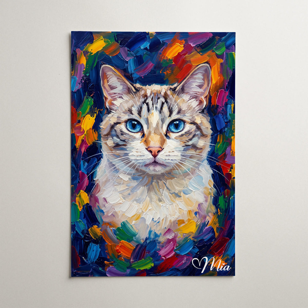Katzenportrait im Pop-Art Stil nach Foto - Poster