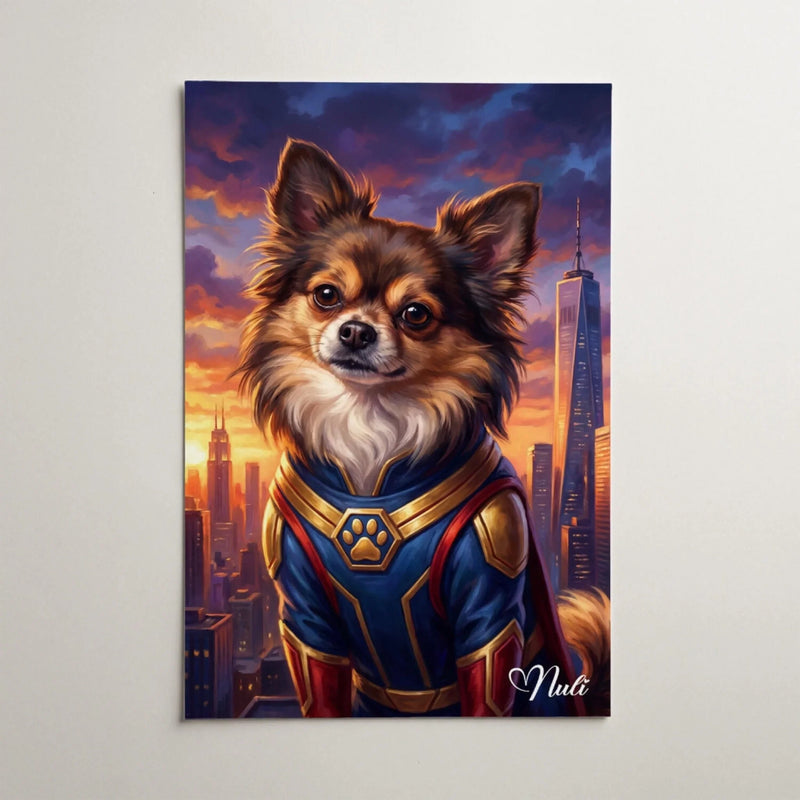 Tierportrait als Superheld