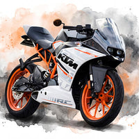 Motorrad (Querformat)