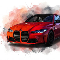 Auto / Motorrad Aquarell