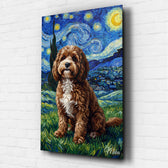 Pferdeportrait im Van-Gogh-Stil nach Foto - Acrylglas