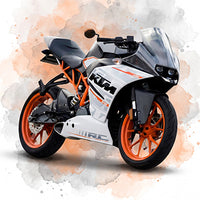 Motorrad Aquarell