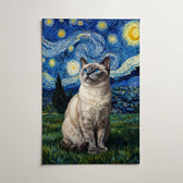 Hundeportrait im Van-Gogh-Stil nach Foto - Poster