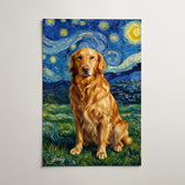 Hundeportrait im Van-Gogh-Stil nach Foto - Poster