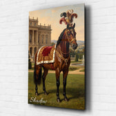 Hundeportrait im Renaissance-Stil nach Foto - Acrylglas